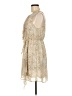H&M 100% Polyester Paisley Ivory Cocktail Dress Size 6 - photo 5