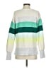 Ann Taylor LOFT Color Block Green Pullover Sweater Size XS - photo 2