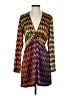 Zara Chevron-herringbone Orange Cocktail Dress Size S - photo 1