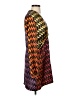 Zara Chevron-herringbone Orange Cocktail Dress Size S - photo 4