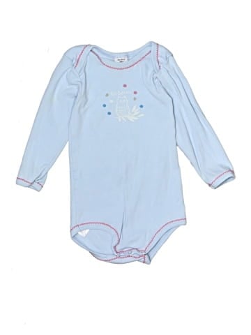 Petit Bateau Long Sleeve Onesie (view 1)