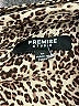 Premise Studio 100% Polyester Animal Print Ivory Long Sleeve Blouse Size M - photo 7