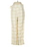 Alpha and Omega Checkered-gingham Ivory Yellow Casual Pants Size S - photo 2