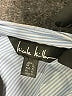 Nicole Miller Stripes Blue 3/4 Sleeve Blouse Size L - photo 7