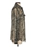 Worth New York Metallic Silver Long Sleeve Blouse Size 4 - photo 4