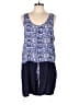 Dept222 100% Polyester Paisley Blue Romper Size L - photo 1