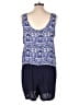 Dept222 100% Polyester Paisley Blue Romper Size L - photo 2