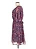 Monsoon 100% Polyester Print Purple Casual Dress Size 6 - photo 5
