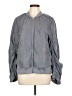 Athleta 100% Polyester Solid Gray Windbreaker Size L - photo 1
