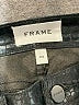 FRAME Metallic Black Faux Leather Pants Size 24 waist - photo 7