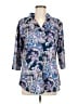 Ceasikery Paisley Purple 3/4 Sleeve Blouse Size M - photo 1