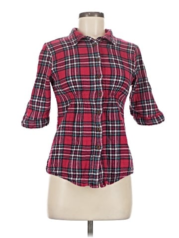 Fresh Brewed 3/4 Sleeve Button-Down Shirt (view 1)