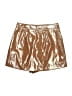 Grey Lab Los Angeles 100% Polyester Metallic Gold Brown Skort Size XS - photo 2
