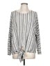 Final Touch Gray Long Sleeve Top Size L - photo 1