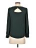 Ann Taylor LOFT 100% Polyester Green Long Sleeve Blouse Size XXS - photo 2