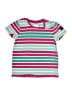 Polarn O. Pyret Stripes Pink Short Sleeve T-Shirt Size 12-18mo (1-1.5) - photo 1