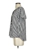 Elle Silver Black Short Sleeve Blouse Size S - photo 5