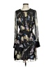 Reiss Print Black Cocktail Dress Size 4 - photo 1