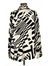 Etiquette Print Ivory Long Sleeve Blouse Size L - photo 2