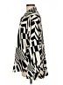 Etiquette Print Ivory Long Sleeve Blouse Size L - photo 5
