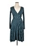 Max and Cleo Chevron-herringbone Teal Casual Dress Size S - photo 1