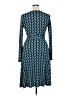 Max and Cleo Chevron-herringbone Teal Casual Dress Size S - photo 2