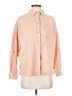 Be Cool 100% Cotton Houndstooth Pink Long Sleeve Button-Down Shirt Size S - photo 1