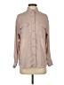 Uniqlo 100% Polyester Solid Tan Long Sleeve Blouse Size XS - photo 1
