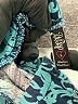 Bebop 100% Rayon Paisley Blue Shorts Size L - photo 4