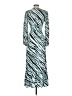 Leith 100% Rayon Animal Print Teal Casual Dress Size XXS - photo 2