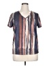 Unbranded Stripes Brown Tan Short Sleeve T-Shirt Size XL - photo 1