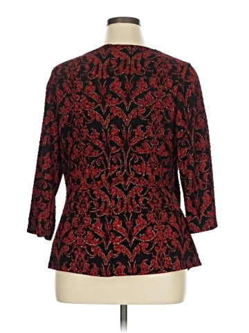 Connected Apparel 3/4 Sleeve Blouse (view 2)