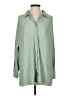 4th and Reckless Stripes Green Long Sleeve Blouse Size S - photo 1