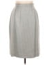 Burberry Tweed Gray Tan Formal Skirt Size 10 - photo 1