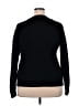 Time and Tru 100% Recycled Polyester Solid Black Pullover Sweater Size XXL - photo 2