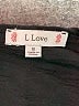 L Love Black Short Sleeve Top Size S - photo 7