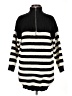 LUCCA 100% Acrylic Stripes Black Pullover Sweater Size M - photo 1