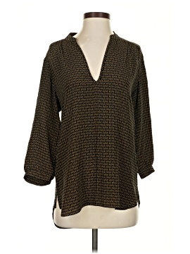 Amanda Uprichard 3/4 Sleeve Silk Top