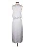 Theory 100% Polyester Gray Purple Casual Dress Size 2 - photo 2