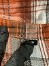 Unbranded 100% Polyester Plaid Orange Long Sleeve Blouse Size M - photo 7