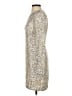 Eliza J Metallic Silver Gold Cocktail Dress Size 0 - photo 5