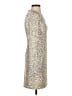 Eliza J Metallic Silver Gold Cocktail Dress Size 0 - photo 4