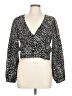 Brave Soul 100% Polyester Black Long Sleeve Blouse Size L - photo 1