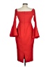 Missguided 100% Polyester Red Cocktail Dress Size 6 - photo 2