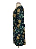J.Crew 100% Polyester Print Blue Teal Cocktail Dress Size 0 - photo 5