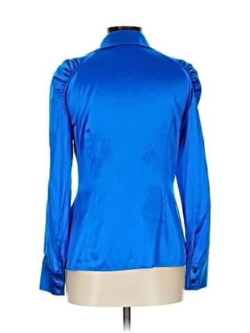 Intermix Long Sleeve Silk Top (view 2)
