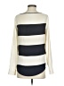 Ann Taylor 100% Polyester Stripes Ivory Long Sleeve Blouse Size XS - photo 2