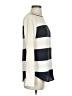 Ann Taylor 100% Polyester Stripes Ivory Long Sleeve Blouse Size XS - photo 4