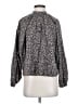 Universal Thread Paisley Gray Long Sleeve Blouse Size S - photo 1