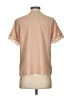 Unbranded 100% Polyester Tan Short Sleeve Blouse Size S - photo 2